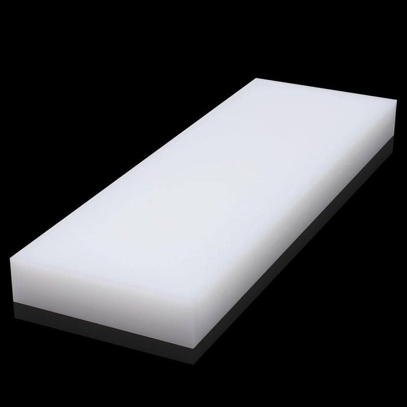 Happara UHMWPE Ultra High Molecular Weight Polyethylene Tapping Block for Engineering, Flooring, DIY, Nylon Blocks Plastic Rectangular Solid Bar for Machining Home Improvement (3/4" x 9" x 3", 1) - Image 1